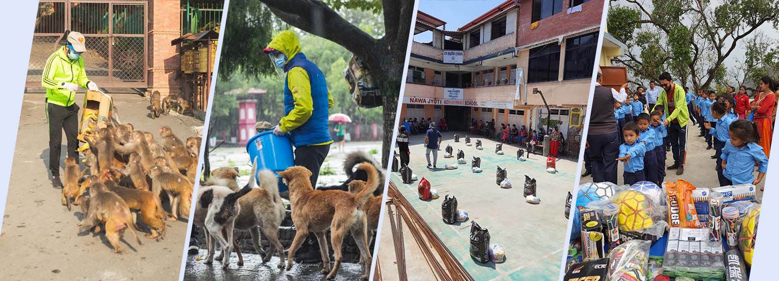 He chose to risk his life to feed street animals and people when most people confined themselves to their homes